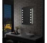 vidaXL Miroir mural à LED pour salle de bains 60x80 cm