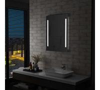 vidaXL Miroir mural à LED pour salle de bains 60x80 cm