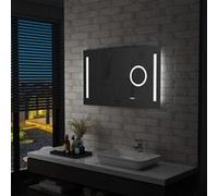 vidaXL Miroir mural à LED de salle de bain et capteur tactile 100x60cm