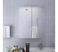 vidaXL Badkamerspiegelkast 60x15x75 cm MDF wit323607 Blanc G