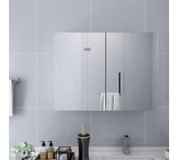 vidaXL Badkamerspiegelkast 80x15x60 cm MDF wit325186 Blanc G