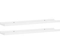 vidaXL Baguettes à tableaux 2 pcs. Blanc 80x9x3 cm MDF