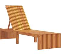 vidaXL Bain de soleil 1 personne brun 200 x 55 x 94cm bois massif acacia