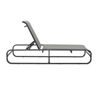 Vidaxl Chaise Longue Aluminium Et Textilène