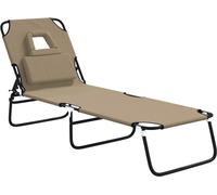 vidaXL Bain de soleil pliable Tissu Oxford & Acier revêtu par poudre