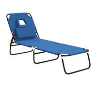 vidaXL Bain de soleil pliable Tissu Oxford & Acier revêtu par poudre