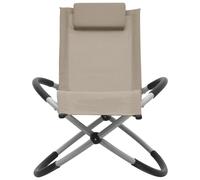 vidaXL Bain de soleil pour enfants acier taupe
