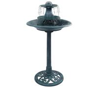 vidaXL Bain pour oiseaux avec fontaine Vert 50x91 cm Plastique