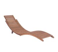 vidaXL Bains de soleil 2 pcs. Pliable bois massif teck