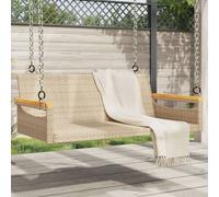 Vidaxl Balancelle Beige 109x62x40 Cm Résine Tressée