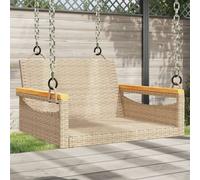Vidaxl Balancelle Beige 63x62x40 Cm Résine Tressée