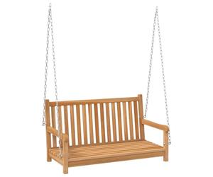 vidaXL Balancelle Bois de Teck Massif 114x60x64 cm