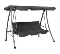 Vidaxl Balancelle De Jardin Avec Auvent Anthracite 192x118x175cm Acier