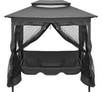 vidaXL Balancelle de jardin avec fonction lit et toit 220×160×240 cm Acier