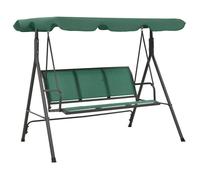 vidaXL Balancelle de jardin vert 170 cm textilène et acier 363323