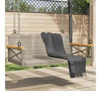 Vidaxl Balancelle Gris 109x62x40 Cm Résine Tressée
