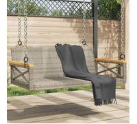 vidaXL Balancelle gris 109x62x40 cm résine tressée, chaise suspendue, siège de balançoire, chaise suspendue en rotin, chaise 368153