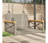 Vidaxl Balancelle Gris 63x62x40 Cm Résine Tressée