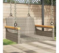 Vidaxl Balancelle Gris 63x62x40 Cm Résine Tressée