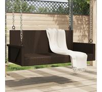 Vidaxl Balancelle Marron 119x56x48 Cm Résine Tressée