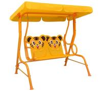 Balancelle pour enfants Jaune 115x75x110 cm Tissu