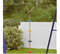 vidaXL Balançoire à disque d'enfants 4009278, corde à grimper 4 marches multicolore