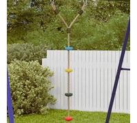 vidaXL Balançoire à disque d'enfants 4009278, corde à grimper 4 marches multicolore