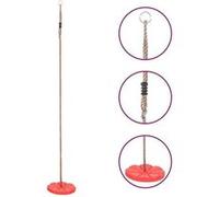 vidaXL Balançoire à Plaque Siège de Balançoire Equilibre Coordination Confiance pour Enfants Jardin Arrière-cour Extérieur 93147 Rouge G