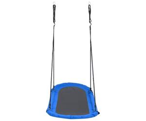 vidaXL Balançoire Nid d'Oiseau avec Fanions Siège de Balançoire Enfants Garçons Filles Tout-Petits Extérieur Jardin Arrière-Cour 165x70 cm