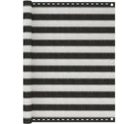 Vidaxl Écran De Balcon Pehd 120x300 Cm Anthracite Et Blanc Blanc