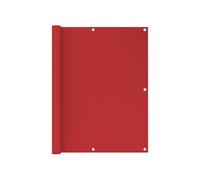 vidaXL Ecran de Balcon Brise-vue Brise-vent Store de Jardin Ecran de Protection Ecran d'Intimité Jardin Extérieur Rouge 120x400 cm PEHD
