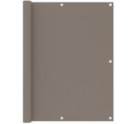 vidaXL Ecran de Balcon Brise-vue Brise-vent de Jardin Ecran de Protection Ecran d'Intimité Confidentialité Extérieur Taupe 120x400 cm Tissu Oxford