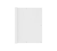 vidaXL Ecran de Balcon Brise-vue Brise-vent de Jardin Ecran de Protection Ecran d'Intimité Extérieur Imperméable Blanc 120x400 cm Tissu Oxford Blanc