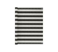 Vidaxl Écran De Balcon Pehd 120x500 Cm Anthracite Et Blanc Blanc