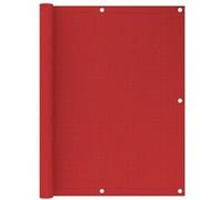 vidaXL Balkonscherm 120x500 cm HDPE rood311014 Rouge G
