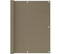 vidaXL Balkonscherm 120x500 cm HDPE taupe310966 Taupe G