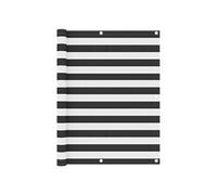 Vidaxl Écran De Balcon Anthracite Et Blanc 120x500 Cm Tissu Oxford Blanc