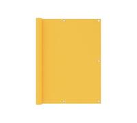 Vidaxl Écran De Balcon Jaune 120x500 Cm Tissu Oxford Jaune