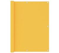Vidaxl Écran De Balcon Jaune 120x500 Cm Tissu Oxford Jaune