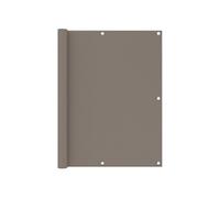 vidaXL Ecran de Balcon Brise-vue Brise-vent de Jardin Ecran de Protection Ecran d'Intimité Confidentialité Extérieur Taupe 120x500 cm Tissu Oxford