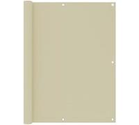 vidaXL Balkonscherm 120x500 cm oxford stof terracotta134958 Crème G
