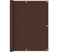 vidaXL Ecran de Balcon Brise-vue Brise-vent de Jardin Ecran de Protection Ecran d'Intimité Confidentialité Extérieur Marron 120x600 cm Tissu Oxford
