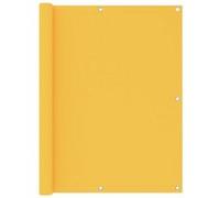 vidaXL Ecran de Balcon Brise-vue Brise-vent de Jardin Ecran de Protection Ecran d'Intimité Confidentialité Extérieur Jaune 120x600 cm Tissu Oxford