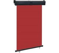 Balkonscherm 125x250 cm rood48421