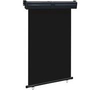 vidaXL Balkonscherm 125x250 cm zwart48418 G