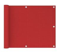 Ecran de Balcon Brise-vue Brise-vent Store de Jardin Ecran de Protection Ecran d'Intimité Store de Balcon Extérieur Rouge 75x300 cm PEHD