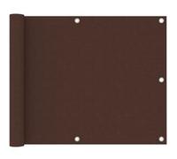 Vidaxl Écran De Balcon Marron 75x300 Cm Tissu Oxford Marron