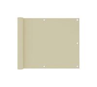 vidaXL Balkonscherm 75x300 cm oxford stof crÃme134948 Crème G