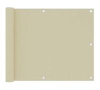 Vidaxl Écran De Balcon Crème 75x300 Cm Tissu Oxford