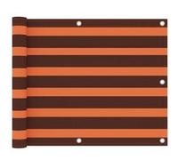 vidaXL Balkonscherm 75x300 cm oxford stof oranje en bruin134924 Marron G